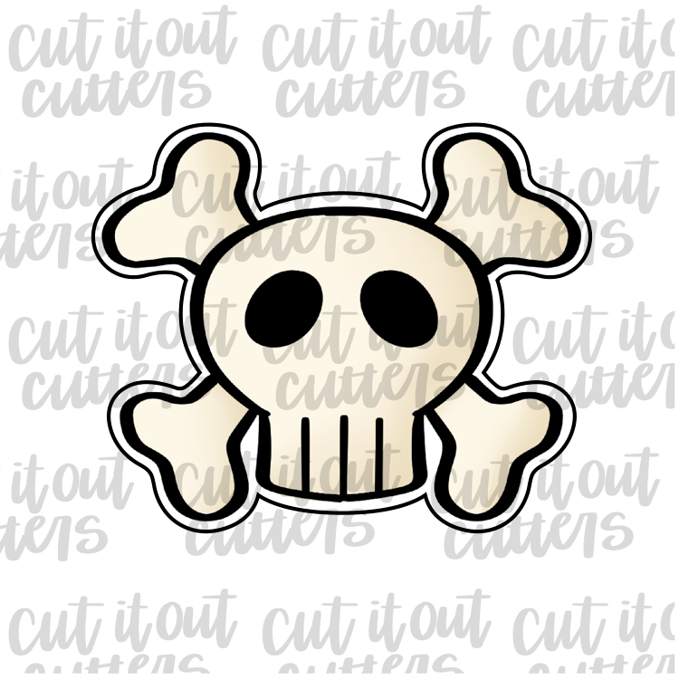 Skull And Cross Bones Cookie Cutter