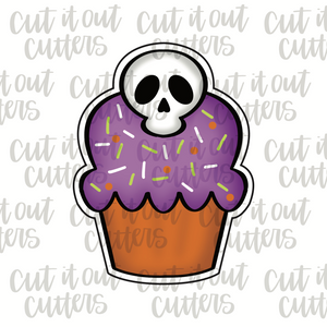 Skull Cupcake Cookie Cutter