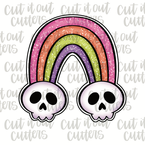 Skull Rainbow Cookie Cutter