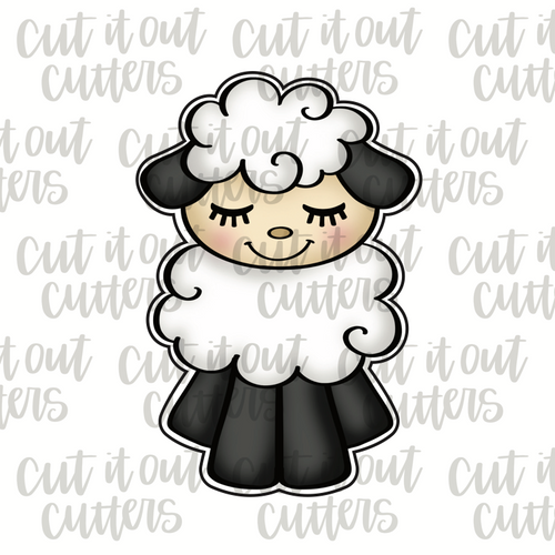 Sleepy Lamb Cookie Cutter