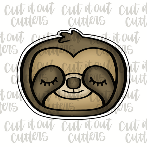 Sloth Face Cookie Cutter