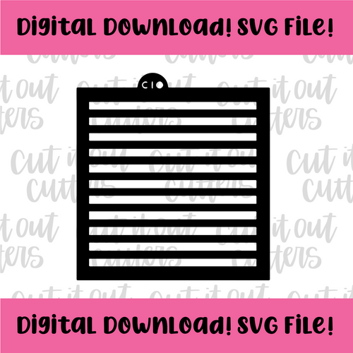 DIGITAL DOWNLOAD SVG File for Small Lines Stencil