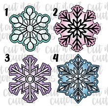 Load image into Gallery viewer, Snowflake Cookie Cutter Set