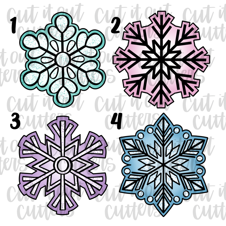 Snowflake Cookie Cutter Set – Cut It Out Cutters