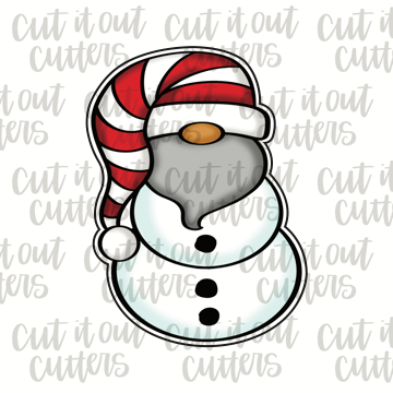 Snowman Gnome Cookie Cutter