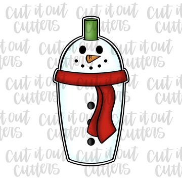 Snowman Slurp Cookie Cutter