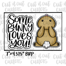 Load image into Gallery viewer, Some Bunny Loves You &amp; Bunny Cookie Cutter Set