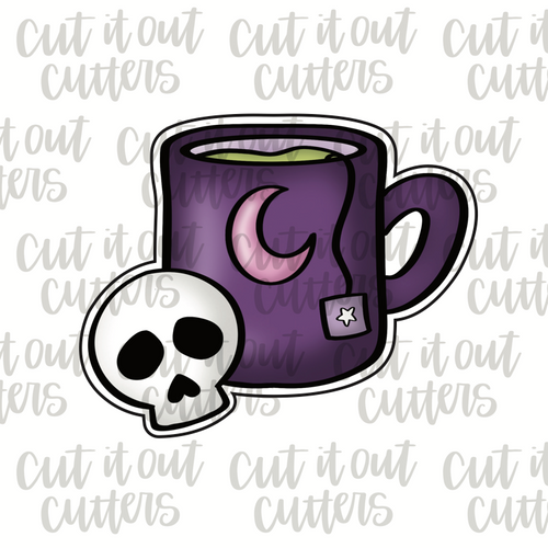 Spooky Tea Cookie Cutter