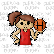 Load image into Gallery viewer, Girl Sports Player Cookie Cutter