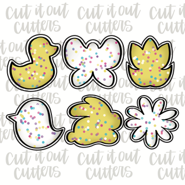 Frosted Spring Cookies Cookie Cutter Set