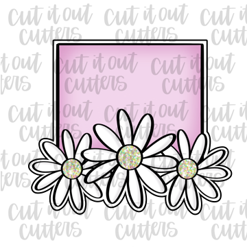 Square Daisy Cookie Cutter