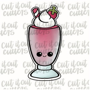 Strawberry Milkshake Cookie Cutter