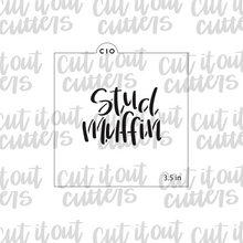 Load image into Gallery viewer, Stud Muffin Cookie Stencil