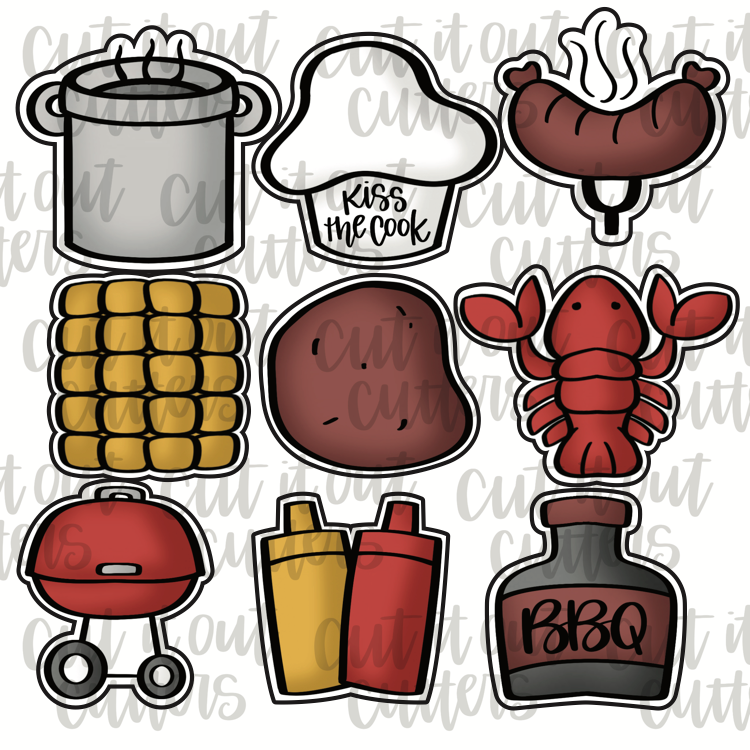 Summer Cookout Minis Cookie Cutter Set