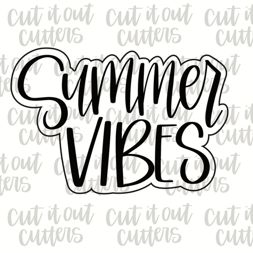 Summer Vibes Cookie Cutter