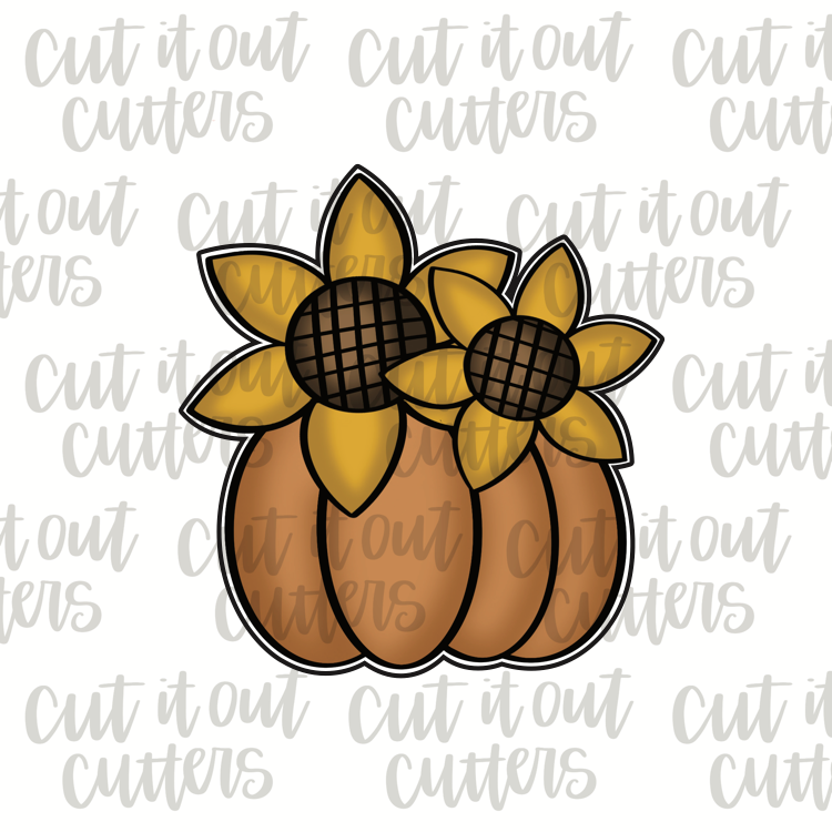 Sunflower Pumpkin Cookie Cutter