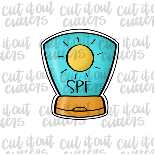 Sunscreen Cookie Cutter