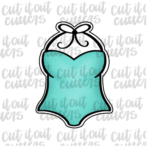 Swim Suit - Halter Top Cookie Cutter
