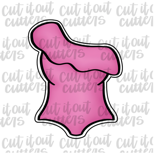 Swim Suit - One Shoulder Cookie Cutter