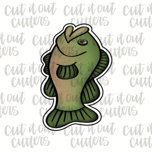 big mouth fish on pole svg Tall Fish Cookie Cutter – Cut It Out Cutters