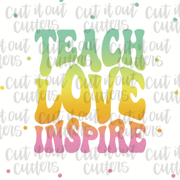 Teach Love Inspire Soft Rainbow - 2