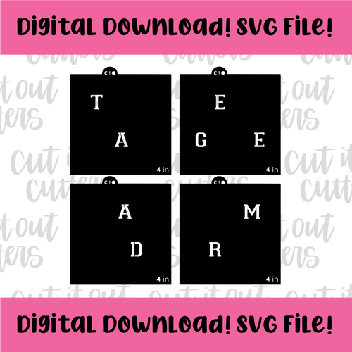 DIGITAL DOWNLOAD SVG File for 4