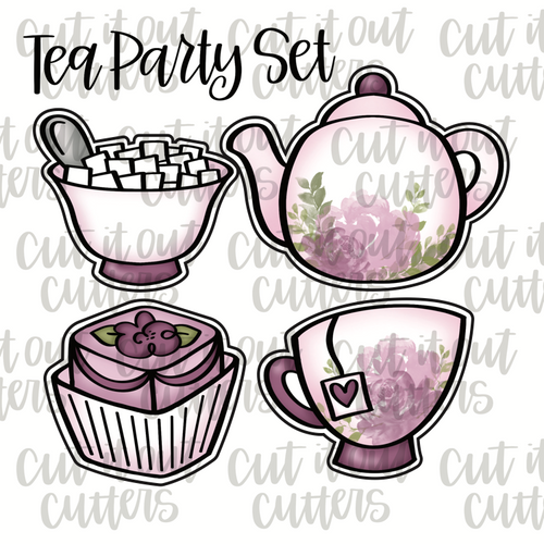 Tea Party Cookie Cutter Set