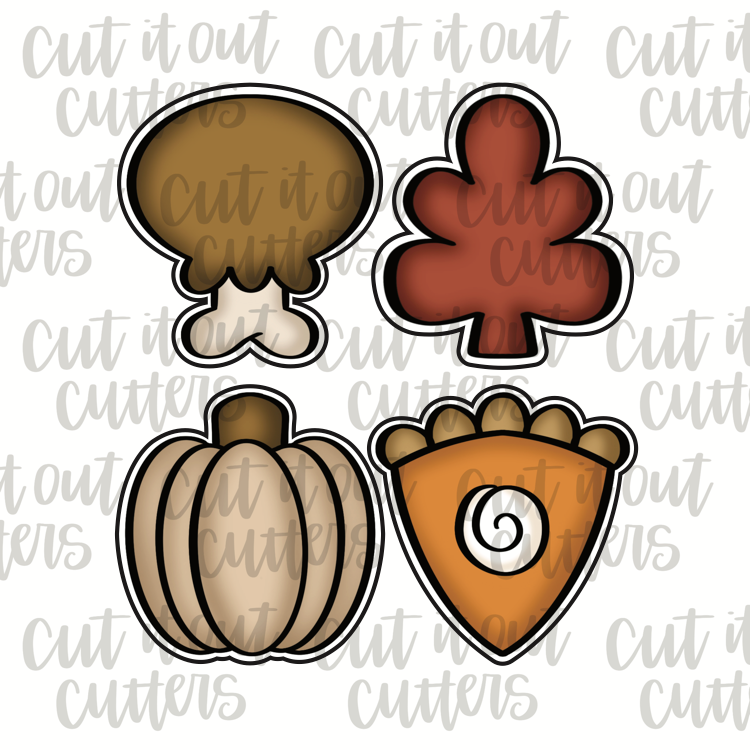 Autumn Mini Cookie Cutter Set