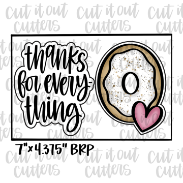 Thanks For Everything & Bagel Cookie Cutter Set