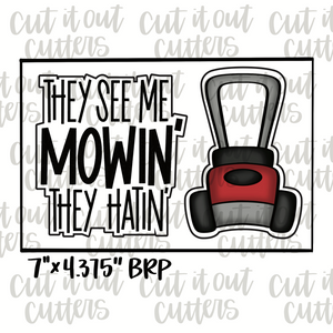 They See Me Mowin' Cookie Cutter Set
