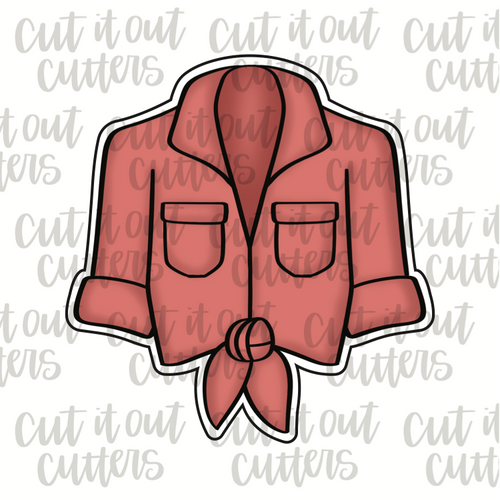 Tied Blouse Cookie Cutter