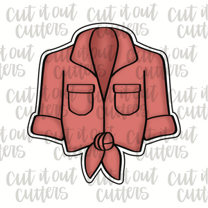 Tied Blouse Cookie Cutter