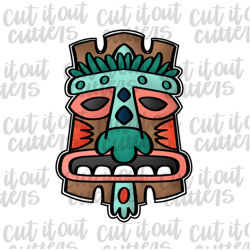 Tiki Man Cookie Cutter