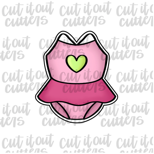 Toddler Tutu Swim Suit Cookie Cutter