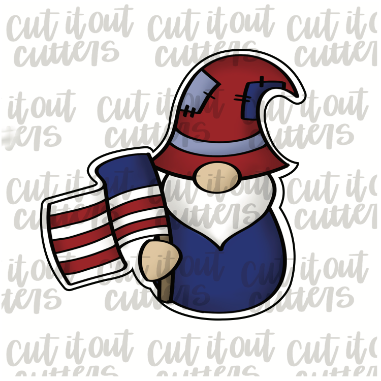 USA Gnome Cookie Cutter