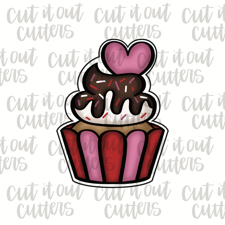 Valentine Cupcake Cookie Cutter