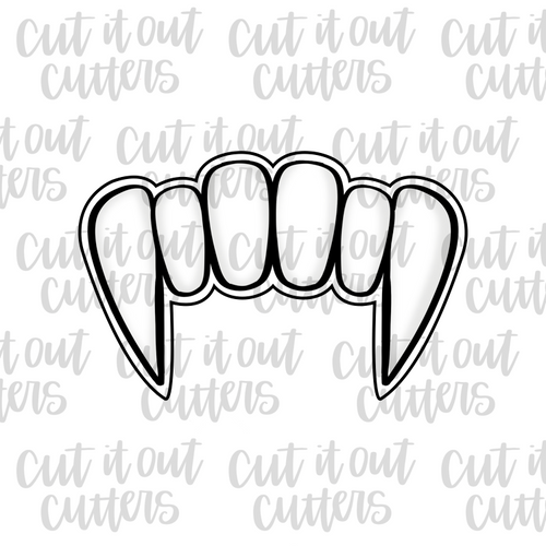 Vampire Fangs Cookie Cutter