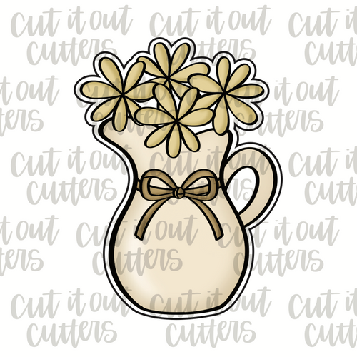 Vase with Flowers Cookie Cutter