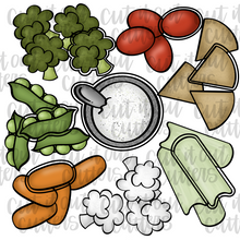 Load image into Gallery viewer, Veggie Tray Cookie Cutter Set
