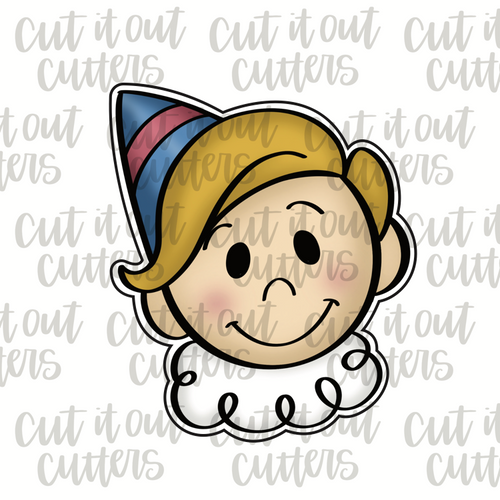 Vintage Head Elf Cookie Cutter