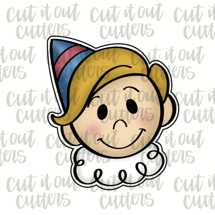 Vintage Head Elf Cookie Cutter