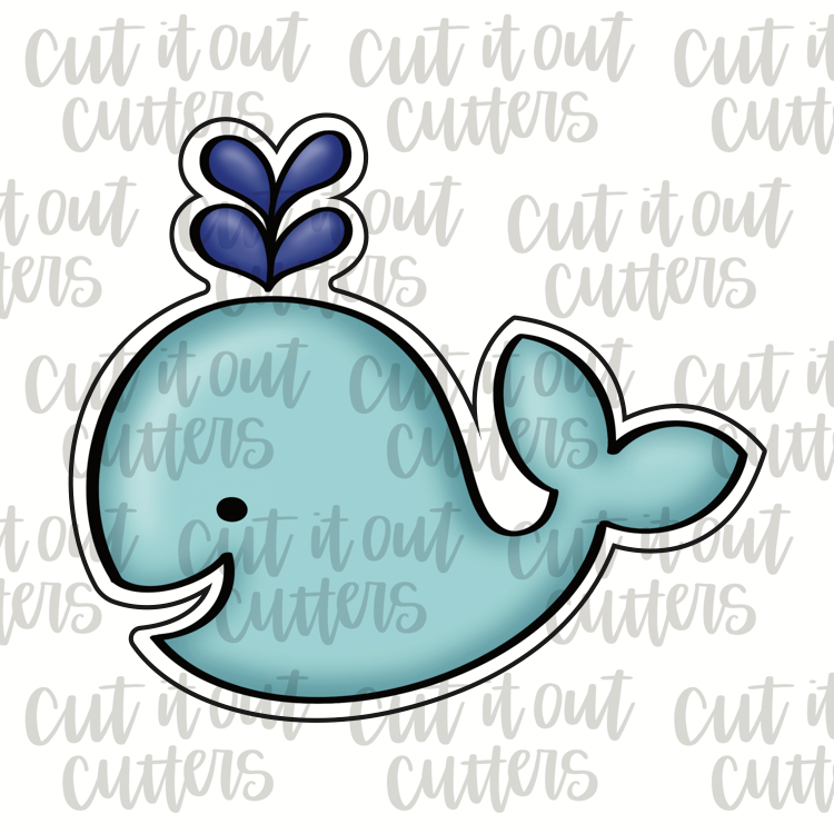 Whale & Baby Cookie Cutter Set – 3D Cookie Cutter Shop