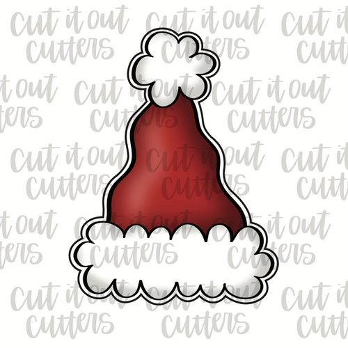 Wavy Santa Hat Cookie Cutter