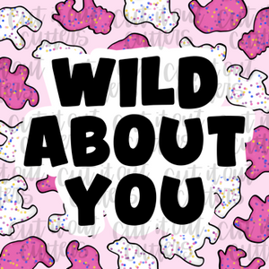 Wild About You- 2" Square Tags - Digital Download