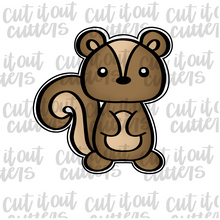 Load image into Gallery viewer, Woodland Skunk-Squirrel Cookie Cutter