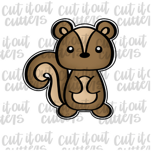 Woodland Skunk-Squirrel Cookie Cutter