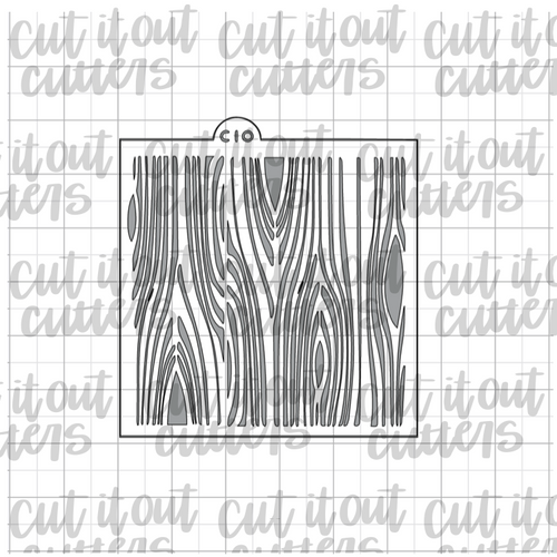 Wood Grain Cookie Stencil