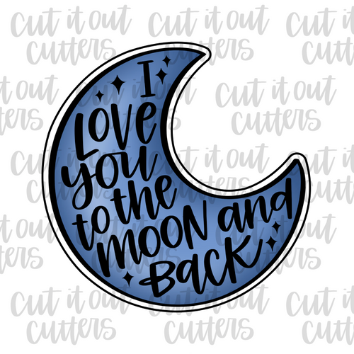 Worded Moon Cookie Cutter