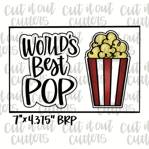 World's Best Pop and Popcorn Cookie Cutter Set