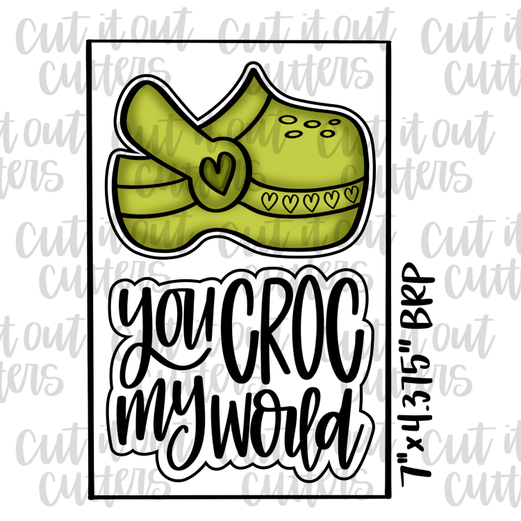 You Croc My World & Shoe Cookie Cutter Set